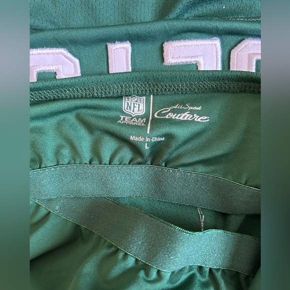 New York Jets Women’s Green Halter Top w/ Sheer Sleeves - Size L - NWT - Picture 9 of 9